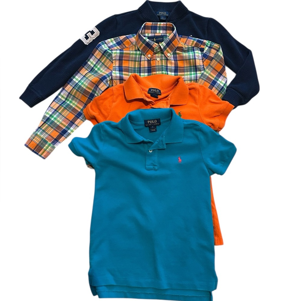 Polo by Ralph Lauren Kids' (2) Polo Shirt, (1) button down and (1) zip sweater